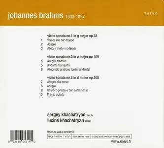 Sergey Khachatryan, Lusine Khachatryan - Brahms: Violin Sonatas (2013)