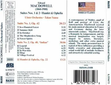 Takuo Yuasa, Ulster Orchestra - Edward MacDowell: Suites Nos. 1 & 2, Hamlet & Ophelia (2001)