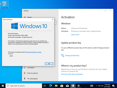 Windows 10 Enterprise 22H2 build 19045.3086 Preactivated (x64) Multilingual June 2023