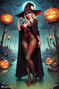 Harley Quinn - Halloween (AI Generated)
