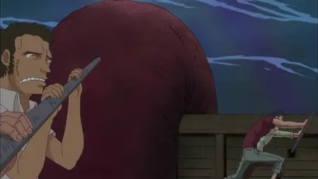 One Piece (1999 S15E14 The King of Fishman Island Sea God Neptune! Koten Gars
