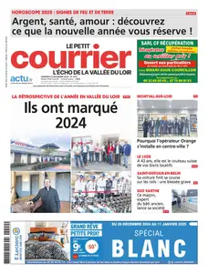 Le Petit Courrier L'Echo de la Vallée de Loir - 27 Décembre 2024