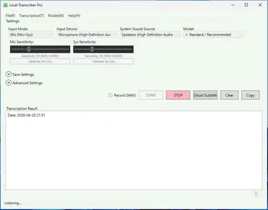 Local Transcriber Pro 1.2.3.0 Portable