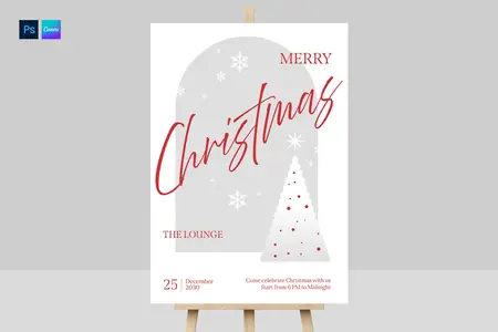 Christmas Welcome Sign Template