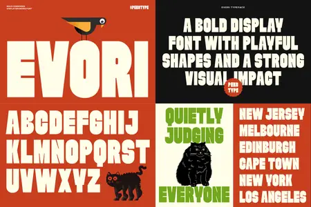 Evori - Bold Condensed Display Branding Font