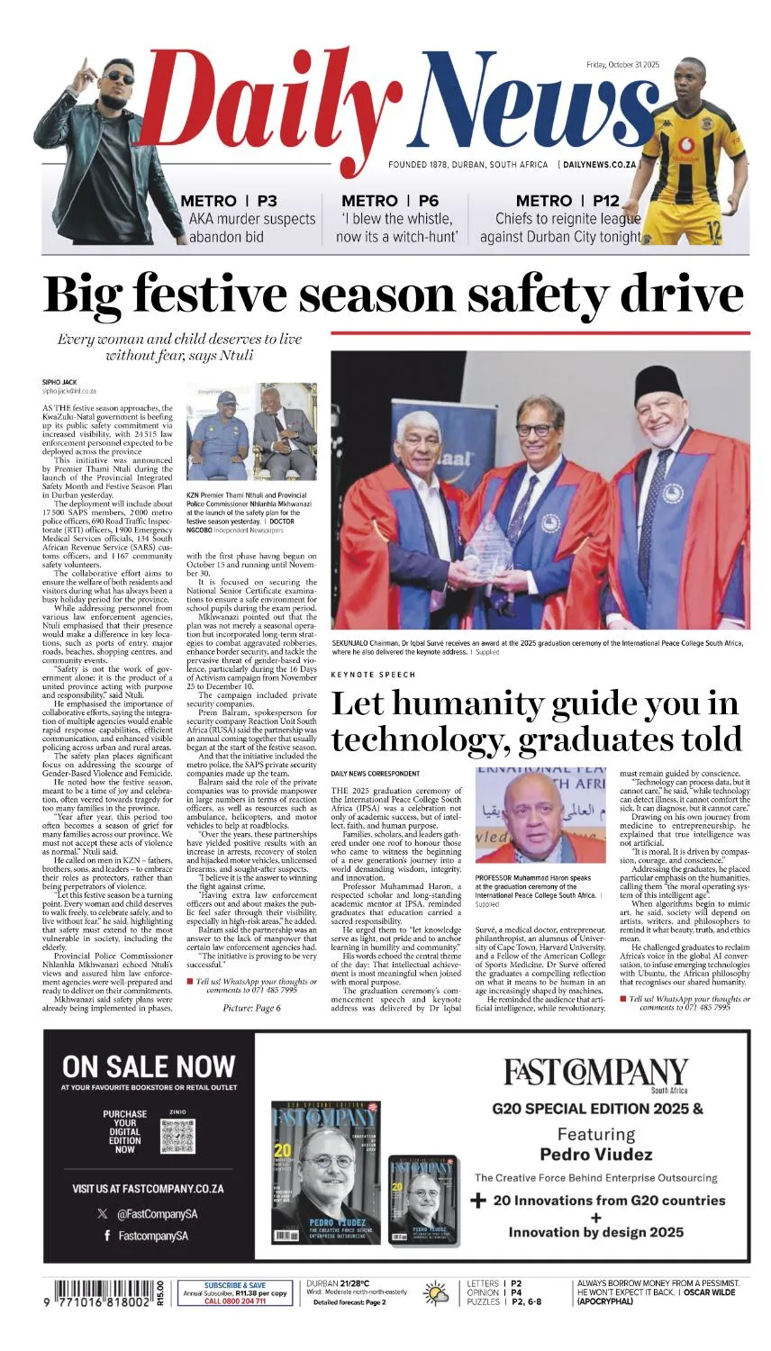 Daily News - 31 October 2025