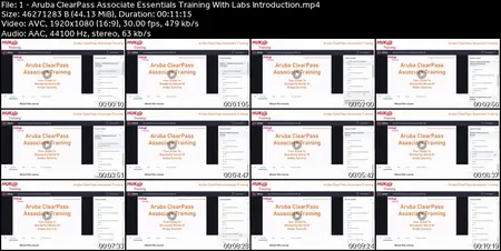 Aruba ClearPass Associate Training With Labs ACNSA ACCA