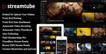 EE - Themeforest - StreamTube - Video Streaming WordPress Theme 33821786 v3.0.16