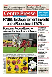 Centre Presse Aveyron - 18 Octobre 2025