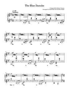 The Blue Danube - André Rieu, Johann Strauss Orchestra (Piano Solo)