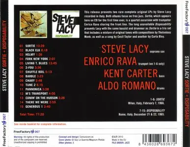 Steve Lacy - Sortie + Disposability (1966) {2010 Free Factory}