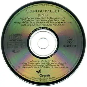 Spandau Ballet - Parade (1984) [1988, Reissue] {Japan for Europe}