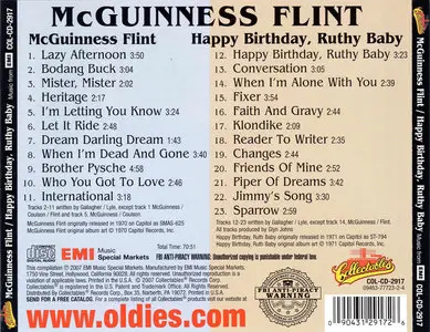 McGuinness Flint - Mcguinness Flint (1970) & Happy Birthday, Ruthy Baby (1971)