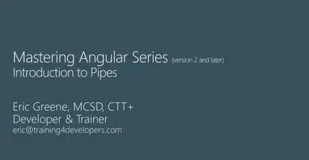 Mastering Angular, Part 2: Pipes