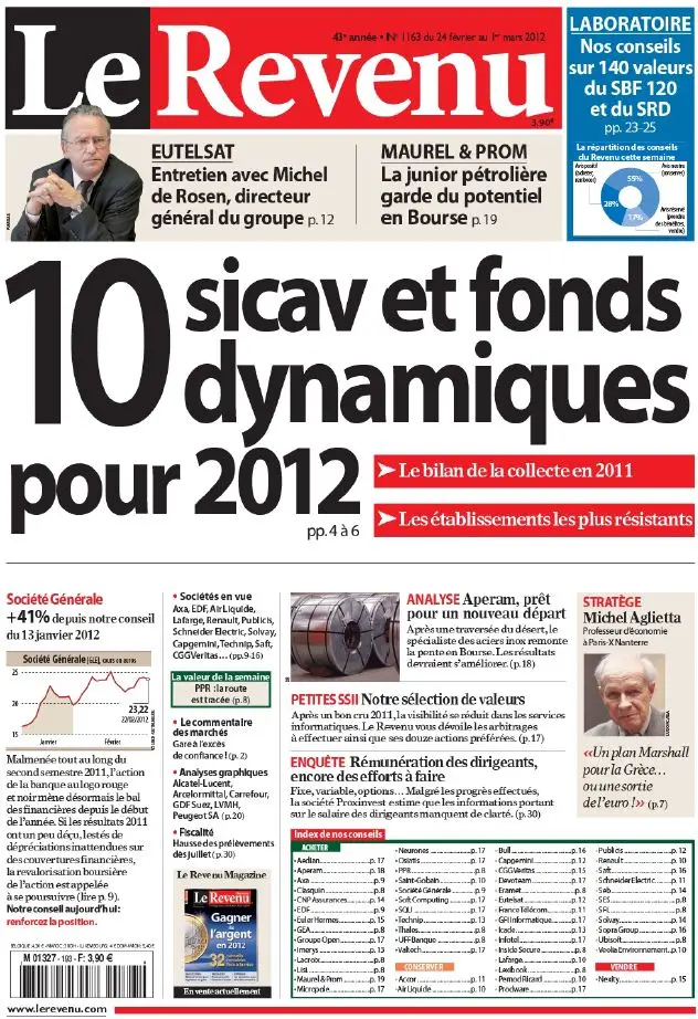 Le Revenu 1163 - 24 Février au 1er Mars 2012