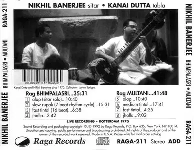 Nikhil Banerjee - Afternoon Ragas (1992) {Raga} **[RE-UP]**