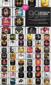 CreativeMarket - 99 Nightclub Flyer Templates Bundle