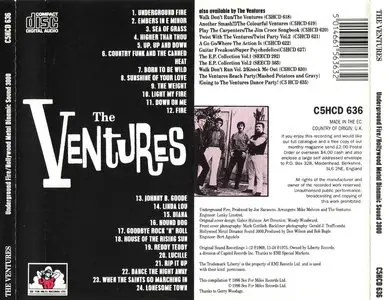 The Ventures - Underground Fire (1969) & Hollywood Dynamic Sounds 3000 (1981) [1996, 2 in 1, C5HCD 636]