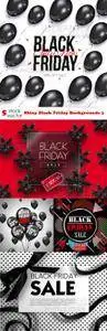 Vectors - Shiny Black Friday Backgrounds 3