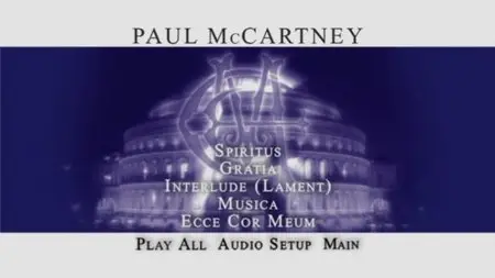 Paul McCartney - Ecce Cor Meum DVD (2008)
