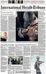 International Herald Tribune from Friday, 18. May 2012