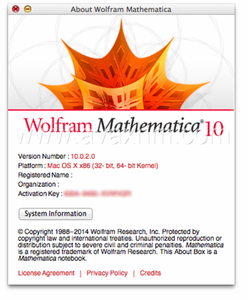 Wolfram Mathematica v10.0.2 Mac OS X