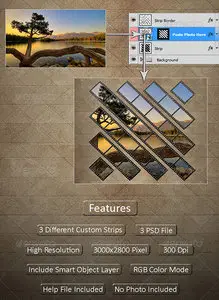 GraphicRiver - Photo Display on Custom Strips V1
