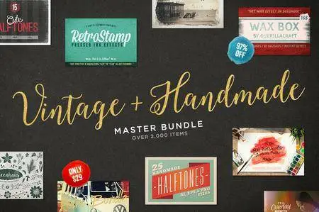 CreativeMarket - Vintage & Handmade Master Bundle