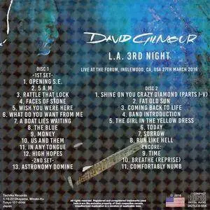 David Gilmour - L.A. 3rd Night (2CD) (2016) {Tachika}