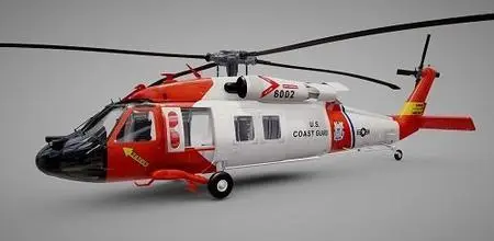 Sikorsky UH-60 US Coast Guard 3D Model