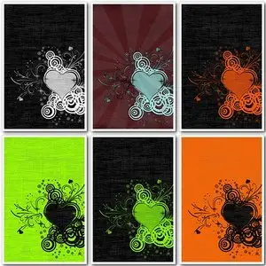 Backgrounds with hearts