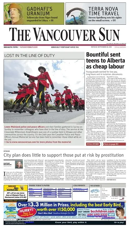 The Vancouver Sun - (26.09.2011)