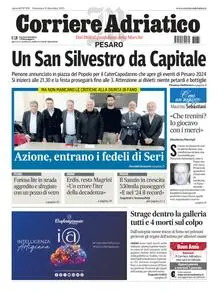 Corriere Adriatico Pesaro - 31 Dicembre 2023