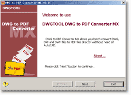 DWGTool DWG to PDF Converter MX v3.21