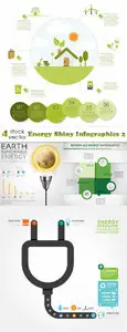 Vectors - Energy Shiny Infographics 2