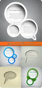 Speech bubble template vector