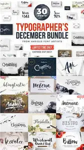 CreativeMarket - Typographer's December Dream Bundle