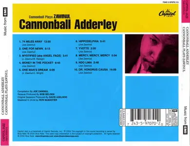 Cannonball Adderley - Cannonball Plays Zawinul (2004) {Capitol Jazz rec 1961-71}