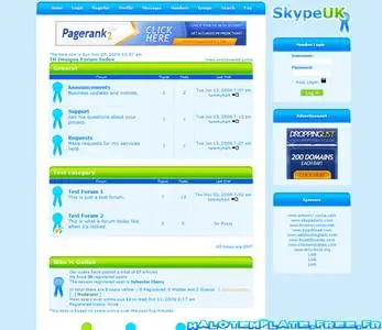 phpBB forums SkypeUK Skin
