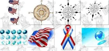 Amazing SS Globe and Compass Vectors