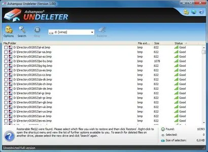 Ashampoo Undeleter v1.00