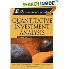 Quantitative Investment Analysis (CFA Institute Investment Series)