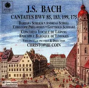 Christophe Coin, Ensemble Baroque de Limoges, Concerto Vocale de Leipzig - Bach: Cantates BWV 85, 183, 199, 175 (1995)