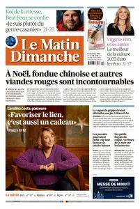 Le Matin Dimanche - 25 Décembre 2022