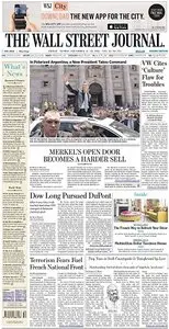 The Wall Street Journal Europe - Friday-Sunday, 11-13 December 2015