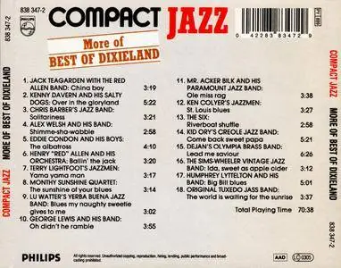 Various Artists - Compact Jazz: More of Best of Dixieland (1954-64) {Philips 838 347-2 rel 1989}