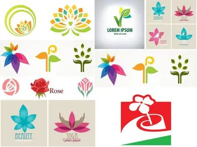 Shutterstock - Flower Logos