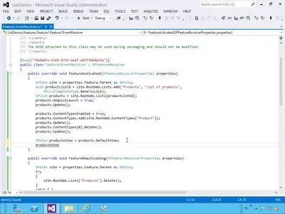 SharePoint 2013 Developer: Programming Lists