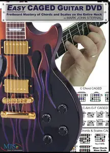 MJS - Easy Caged Guitar - Fretboard Mastery of Chords and Scales on the Entire Neck [Repost]