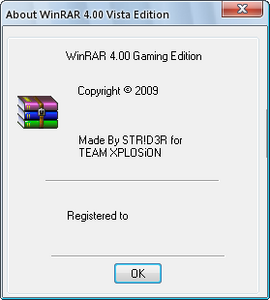 WinRAR v4 Gaming Edition